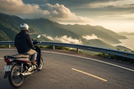 Conquering Vietnam’s Hai Van Pass: My Semi-Automatic Saga (and How Not to Die) 🏍️💨